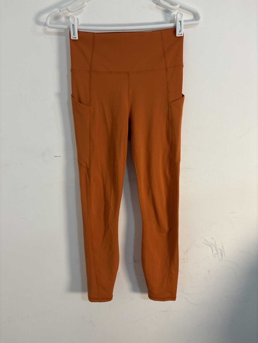 Fabletics Leggings Orange Size Small High Waist Womens 7/8 High Compression
